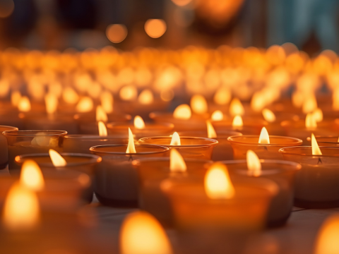 Altar Candle Shells  Alternative to Wax Burning Candles